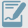 Symbol eines digitalen Dokuments mit einer handschriftlichen Unterschrift und einem Diagramm.